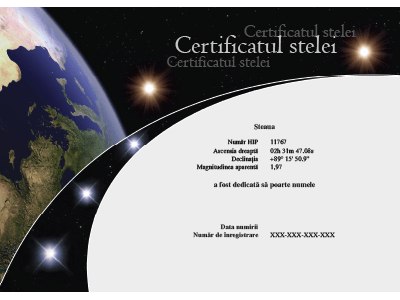 Certificatul stelei