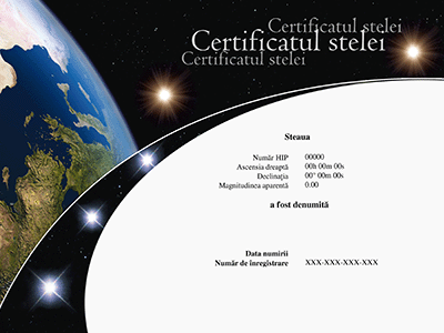Certificatul stelei