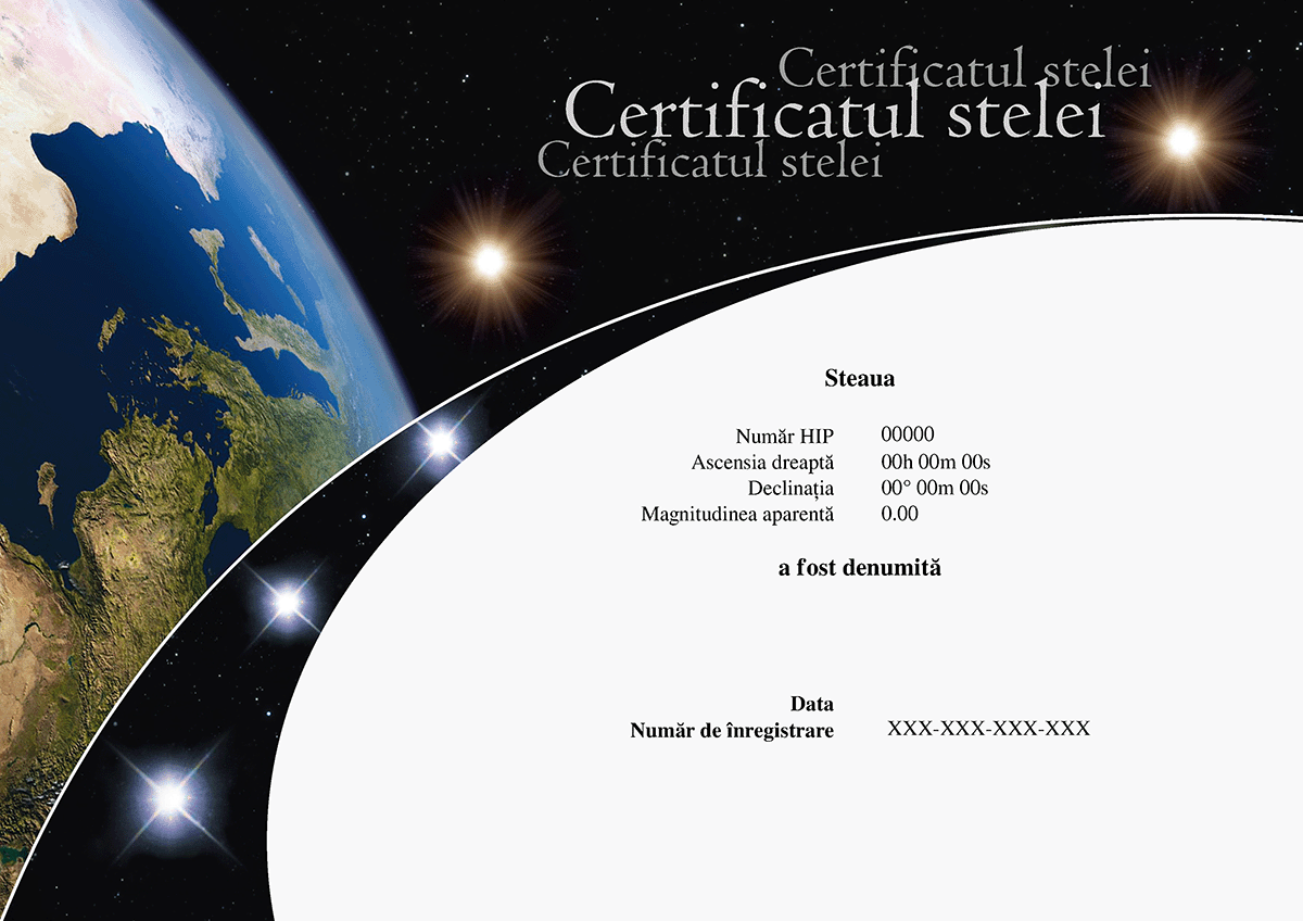 Certificatul stelei